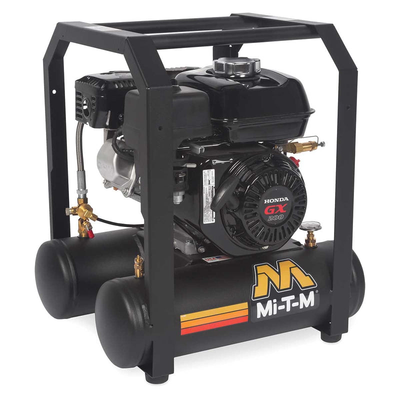Mi-T-M 5-Gallon Single-Stage Gas-Powered Air Compressor with Honda GX200 Engine