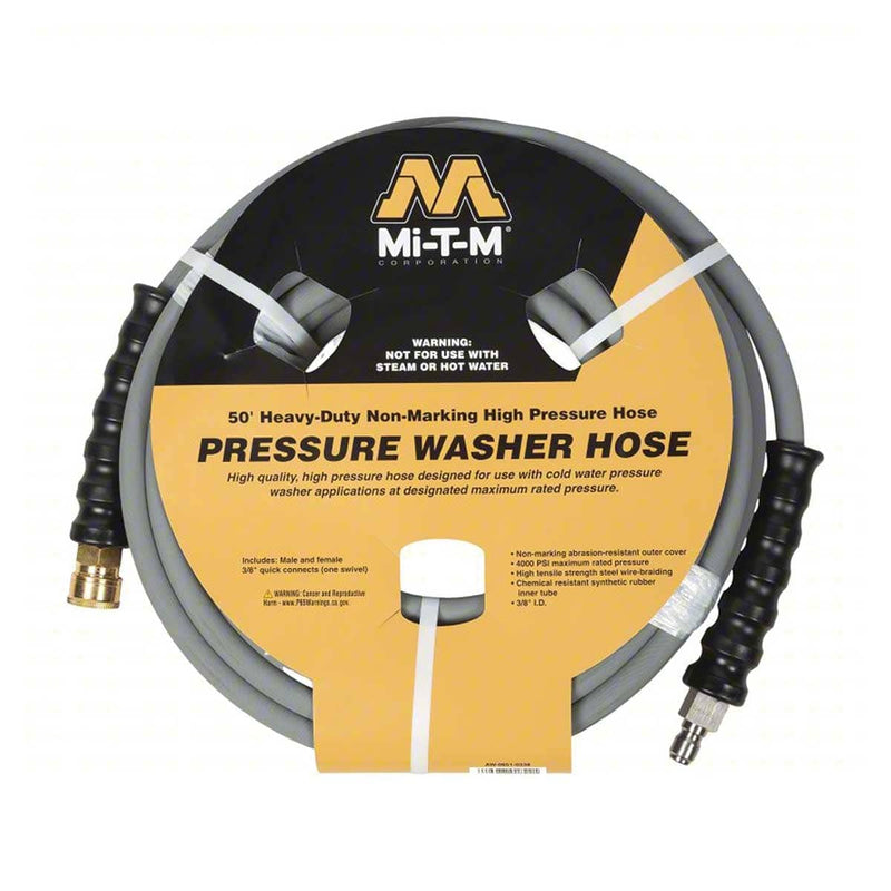 Mi-T-M 50' x 3/8" Cold Water Pressure Washer Extension Hose
