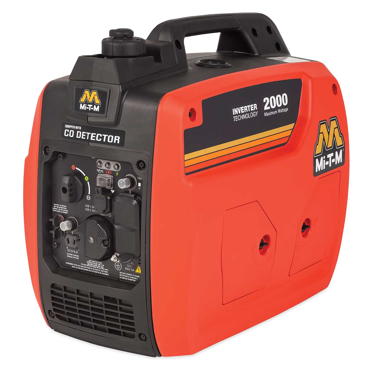 Mi-T-M 2,000 Watt Gas-Powered Portable Inverter Generator