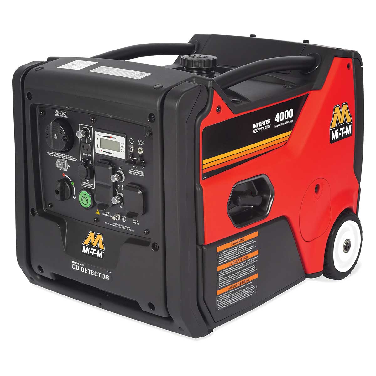 Mi-T-M 4,000 Watt Gas-Powered Portable Inverter Generator