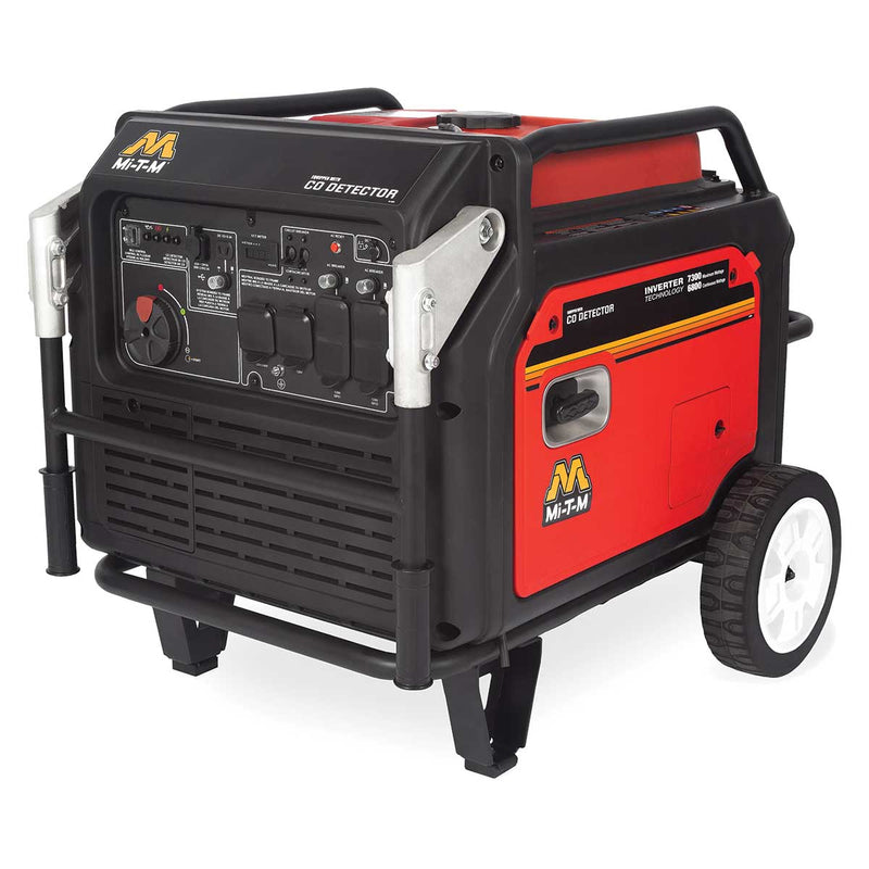 Mi-T-M 7,300 Watt Gas-Powered Portable Inverter Generator