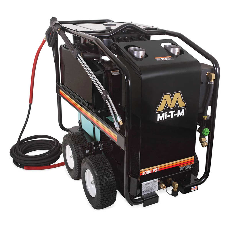 Mi-T-M HSE Series 3-Phase Electric Hot Water Pressure Washer - 4,000 psi at 3.5 GPM