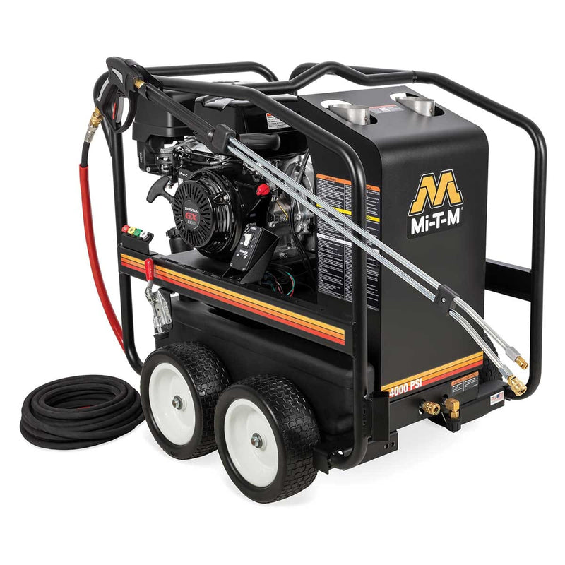Mi-T-M HSP Series Hot Water Pressure Washer with Honda Engine, 4,000 psi at 3.3 GPM