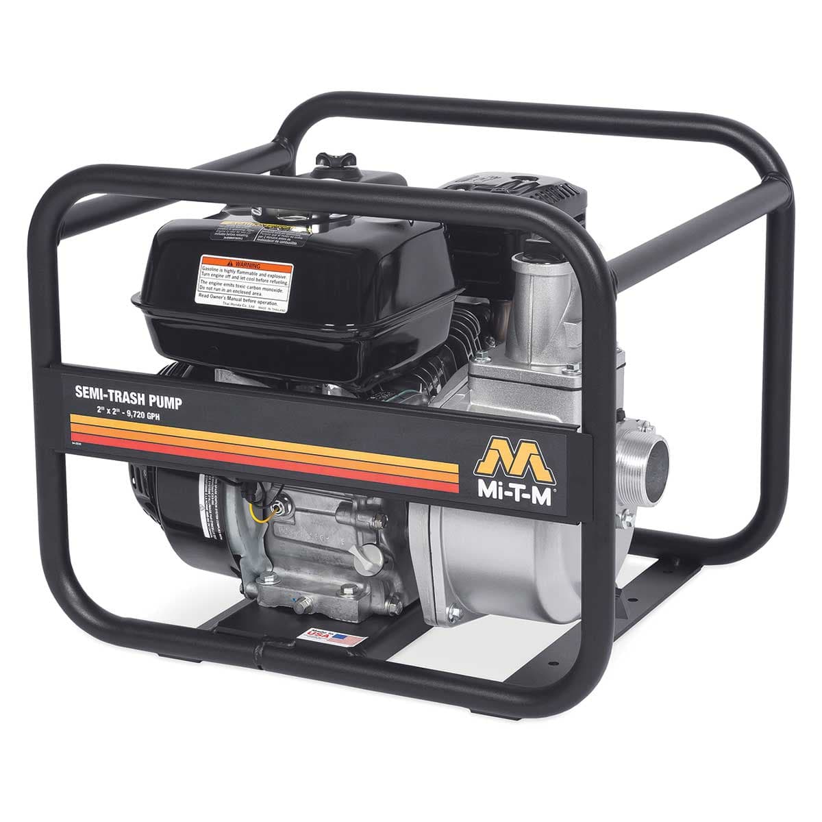 Mi-T-M 2" Semi-Trash Pump with Honda Engine