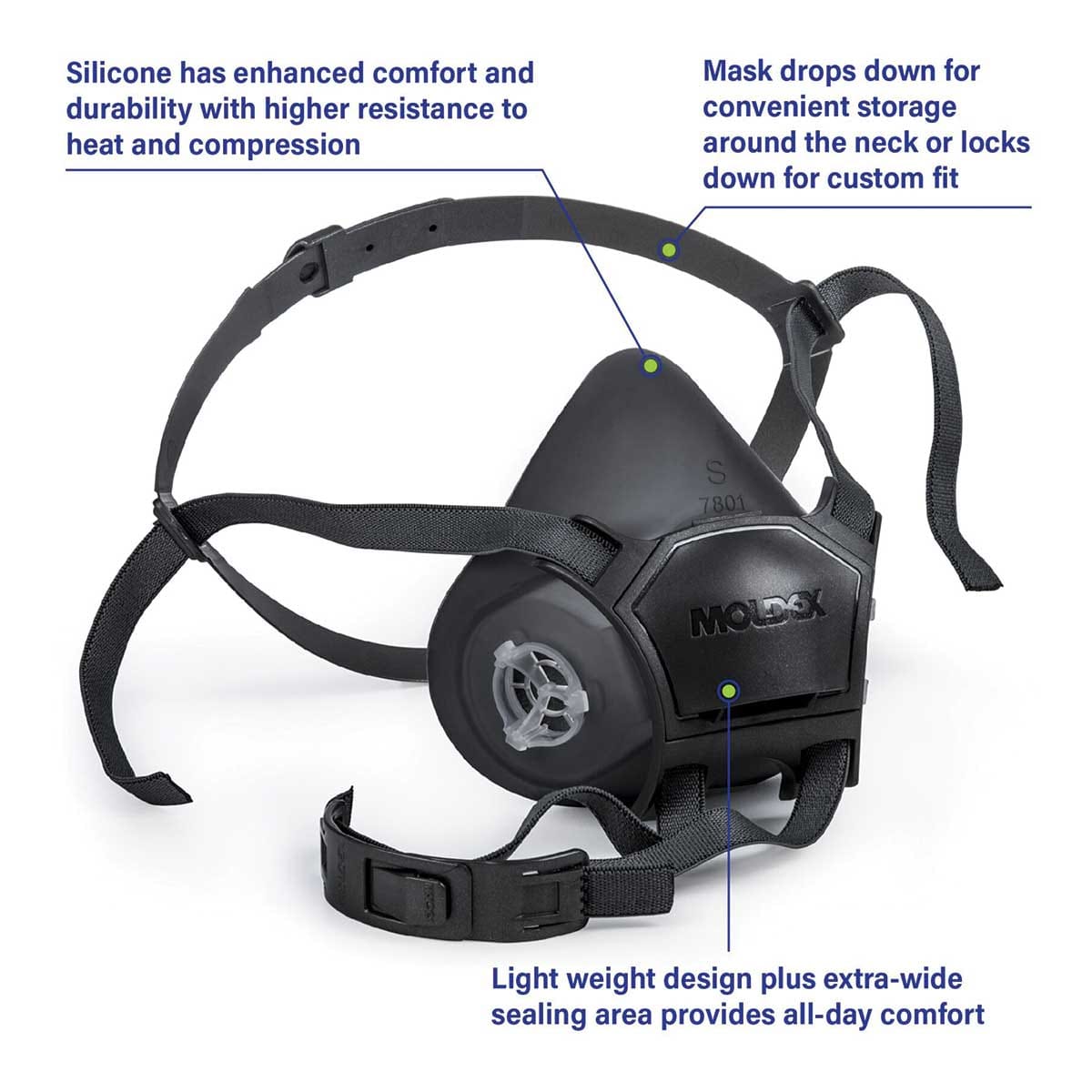3M 7800 Reusable Silicone Half Mask Facepiece