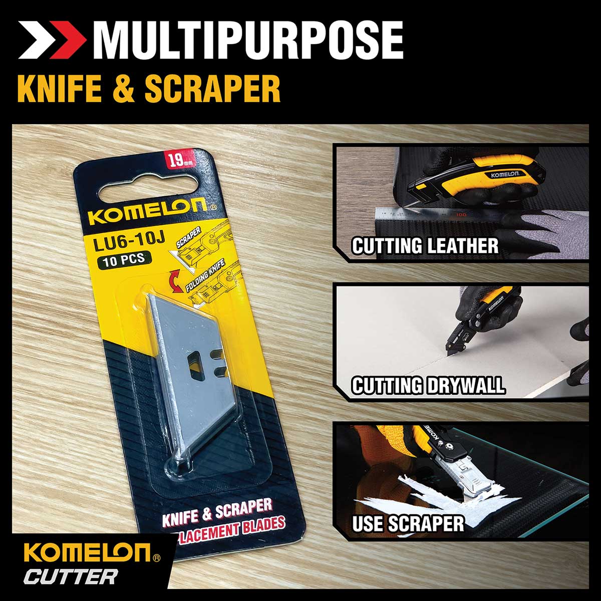 Komelon Replacement Knife Blades | 10 Pack
