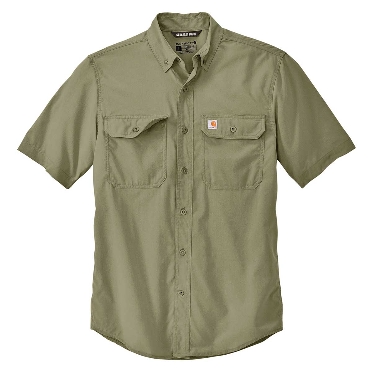 Carhartt Force Sun Defender Chambray Relaxed Fit  Short Sleeve Shirt