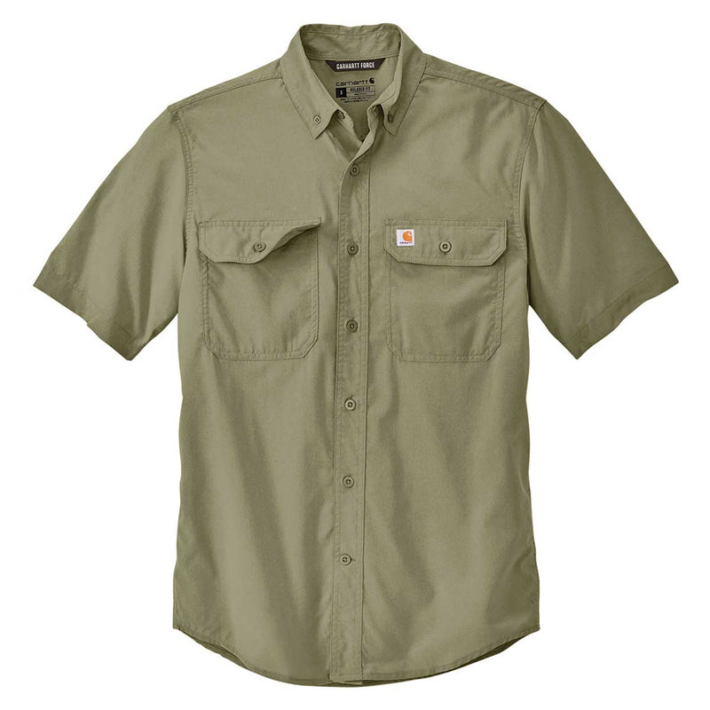 Carhartt Force Sun Defender Chambray Relaxed Fit  Short Sleeve Shirt