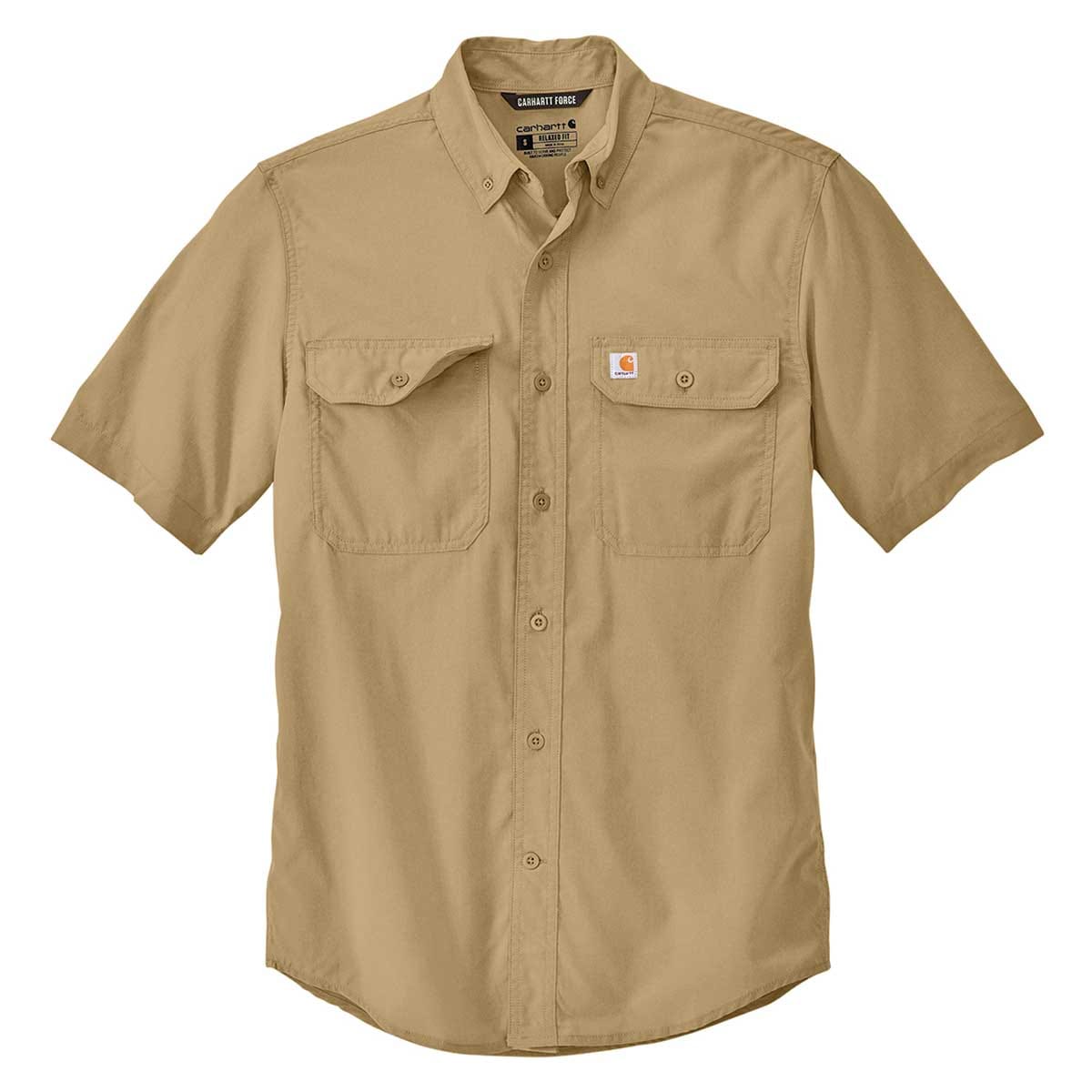 Carhartt Force Sun Defender Chambray Relaxed Fit  Short Sleeve Shirt