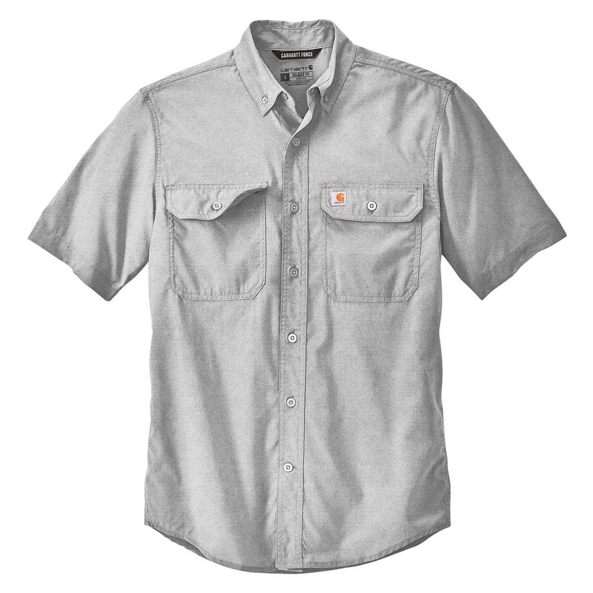 Carhartt Force Sun Defender Chambray Relaxed Fit  Short Sleeve Shirt