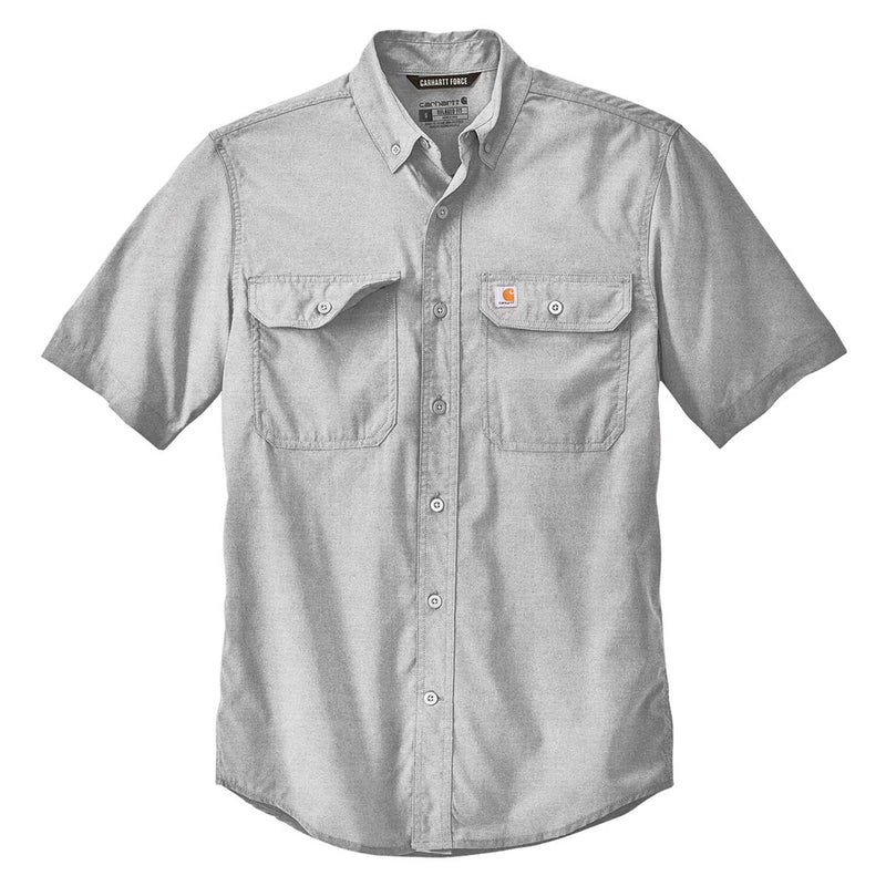Carhartt Force Sun Defender Chambray Relaxed Fit  Short Sleeve Shirt