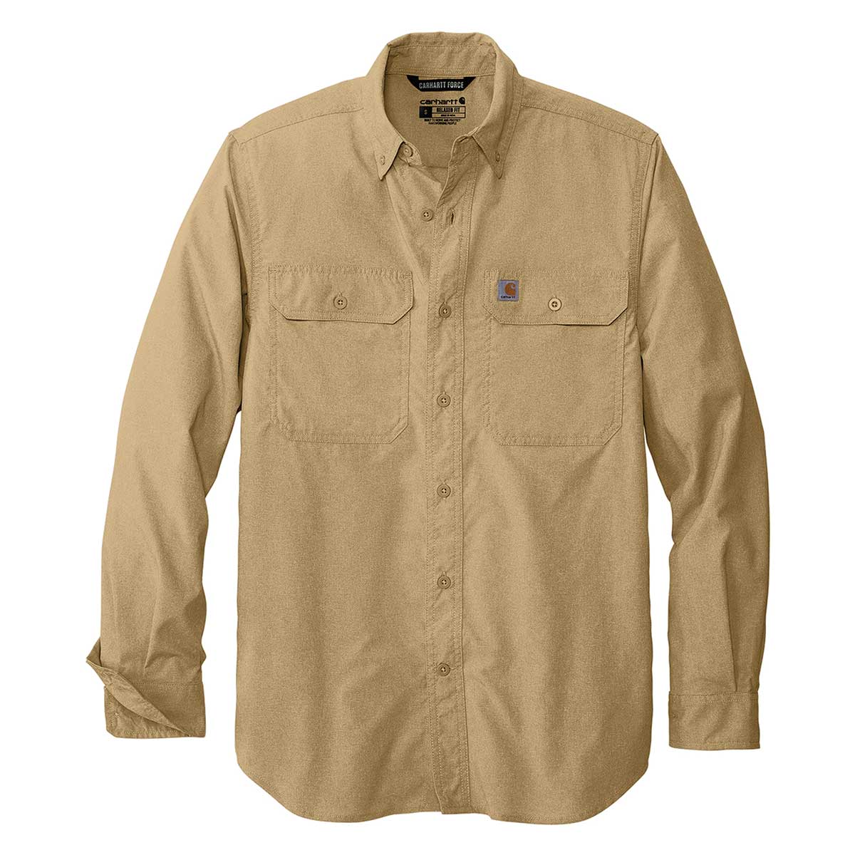 Carhartt Force Sun Defender Chambray Relaxed Fit Long Sleeve Shirt