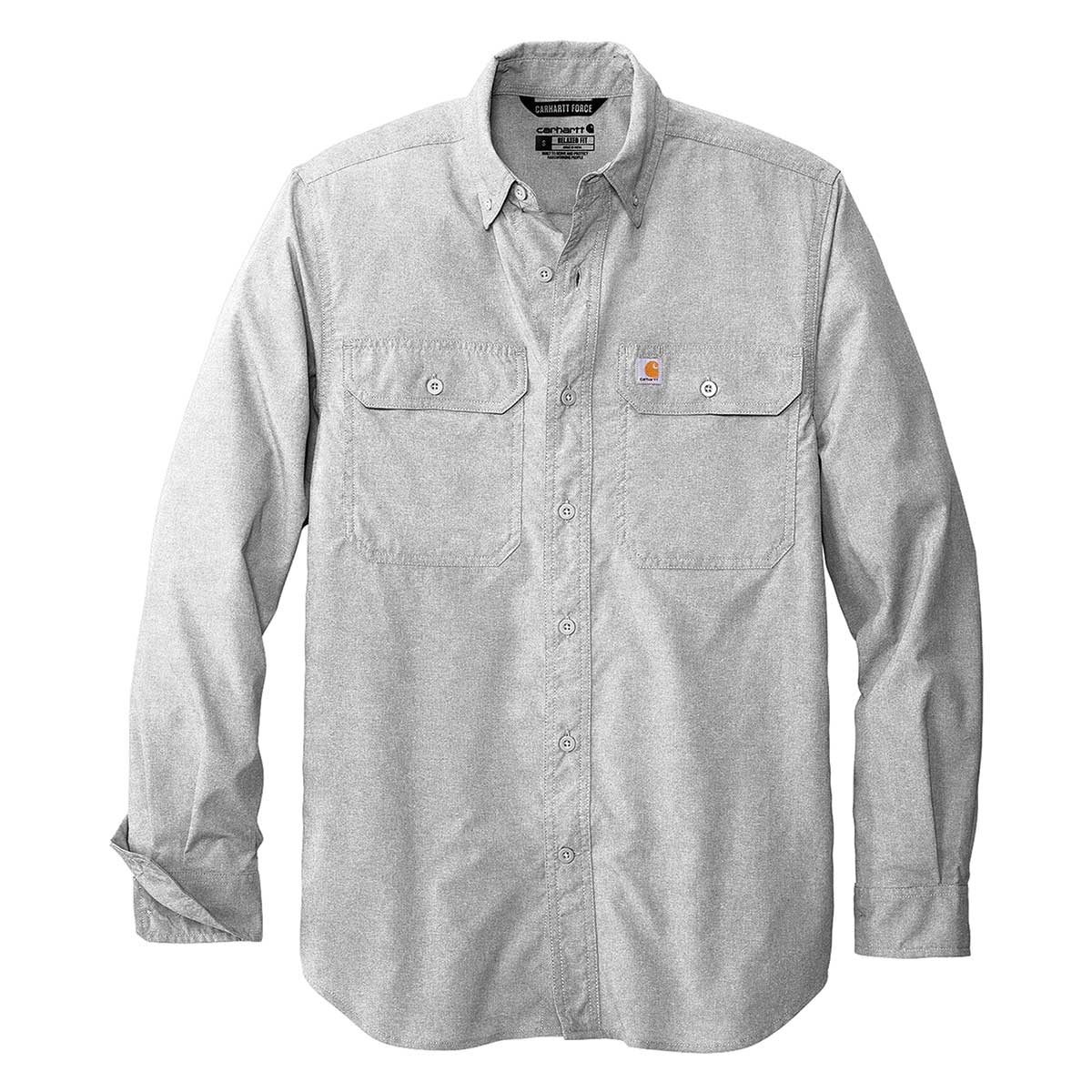 Carhartt Force Sun Defender Chambray Relaxed Fit Long Sleeve Shirt