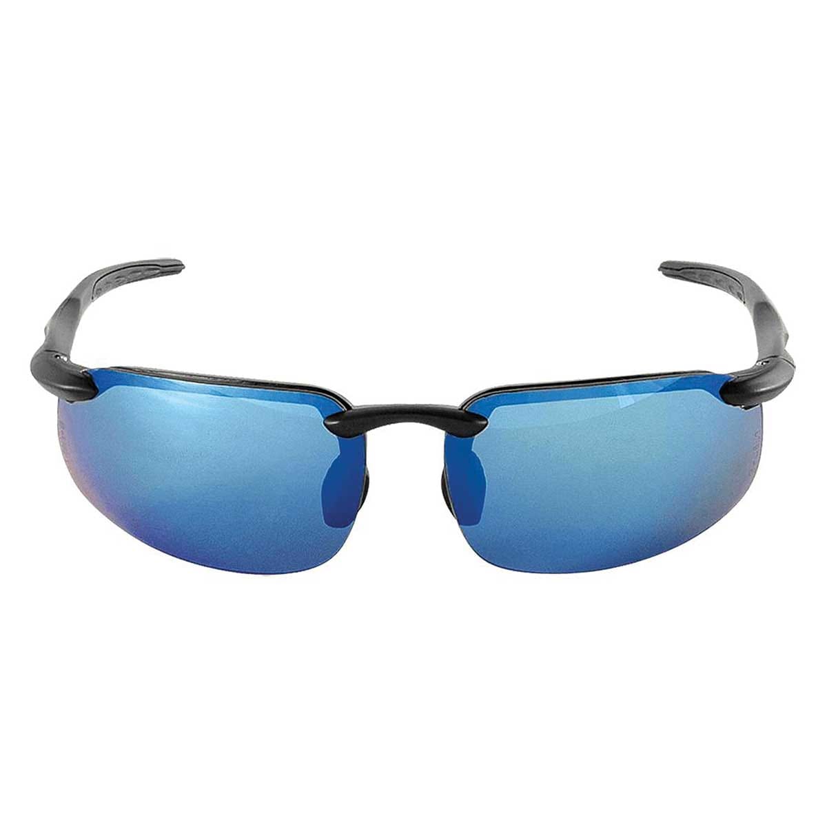 Swordfish® Blue Mirror Polarized Safety Glasses | Matte Black Frame