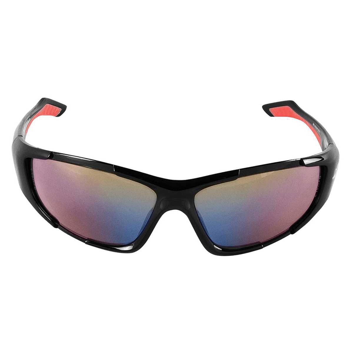 Javelin™ Green Mirror Polarized Safety Glasses | Shiny Black Frame