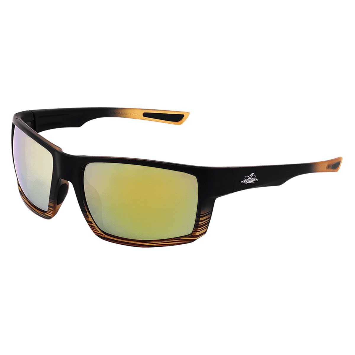 Sawfish™ Gold Mirror Performance Fog Technology Polarized Safety Glasses | Tortoise/Black Frame