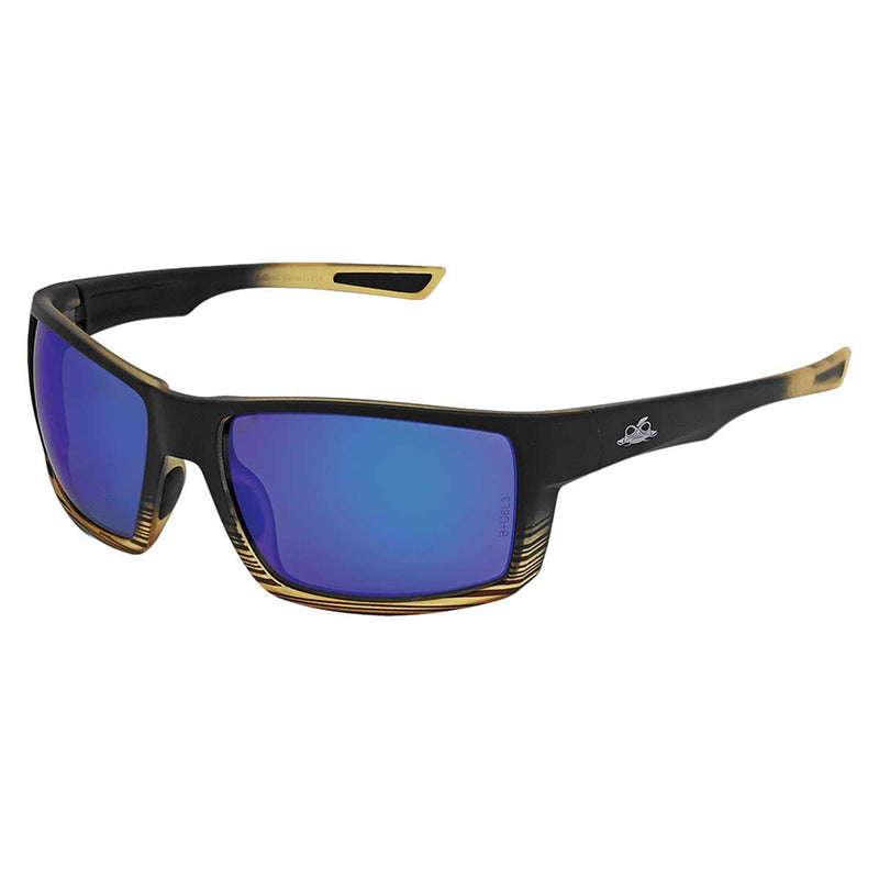 Sawfish™ Blue Mirror Performance Fog Technology Polarized Safety Glasses | Tortoise/Black Frame