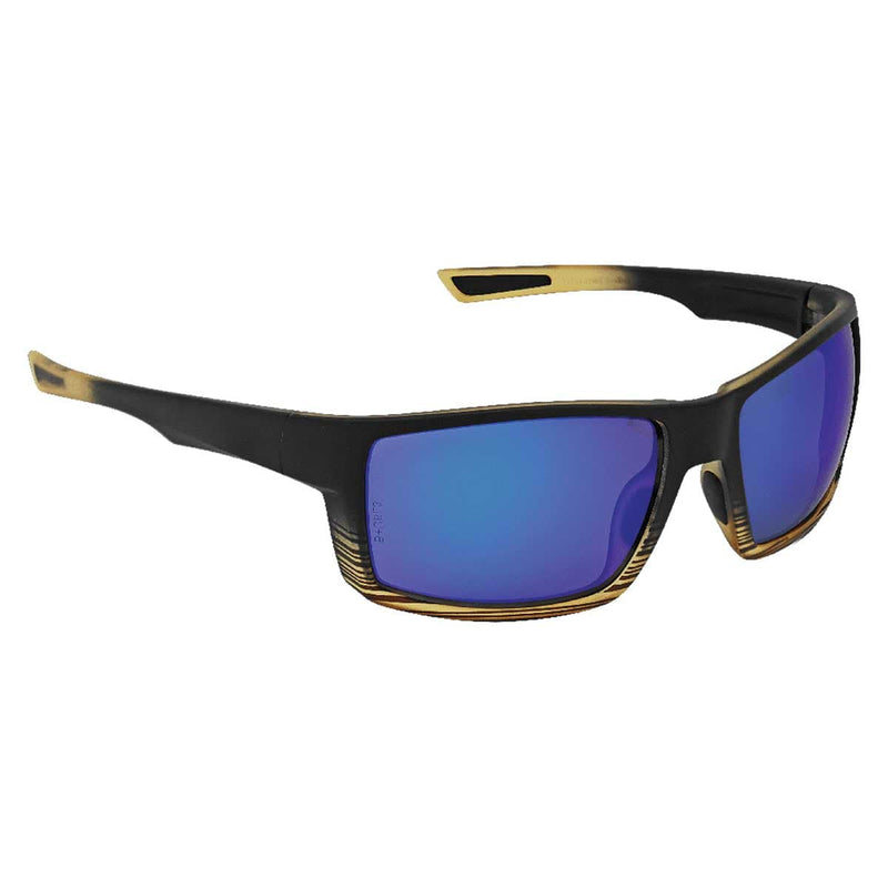 Sawfish™ Blue Mirror Performance Fog Technology Polarized Safety Glasses | Tortoise/Black Frame
