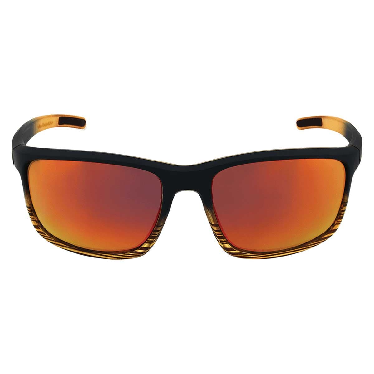 Pompano™ Red Mirror Performance Fog Technology Polarized Safety Glasses | Tortoise/Black Frame