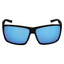 Lionfish™ Blue Mirror Performance Fog Technology Polarized Safety Glasses | Shiny Black Frame