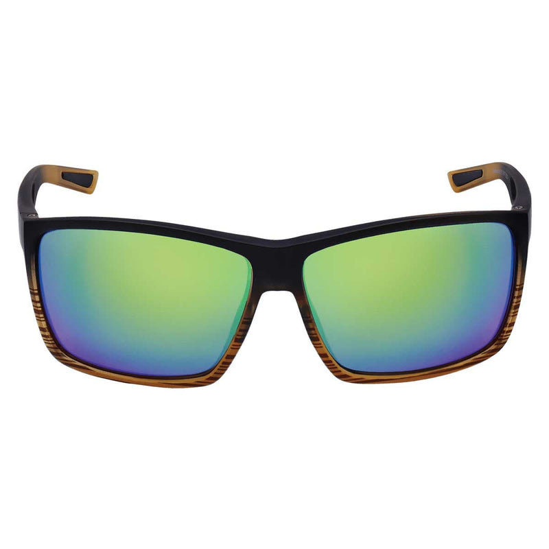 Lionfish™ Green Mirror Performance Fog Technology Polarized Safety Glasses | Tortoise/Black Frame