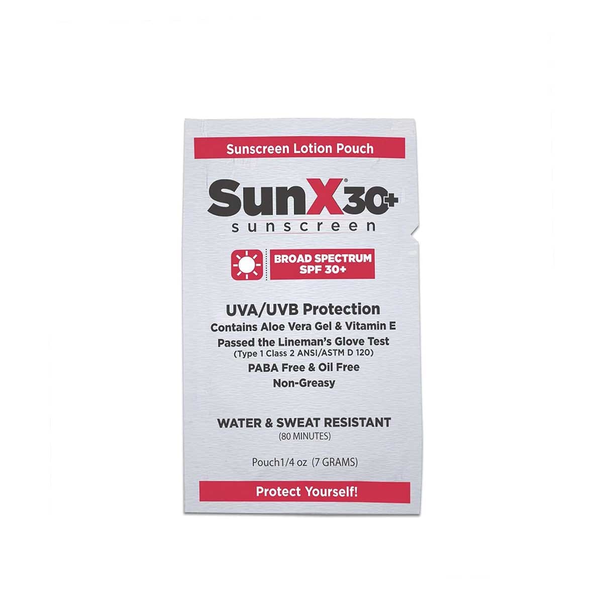 SunX30 Sunscreen Lotion Packets
