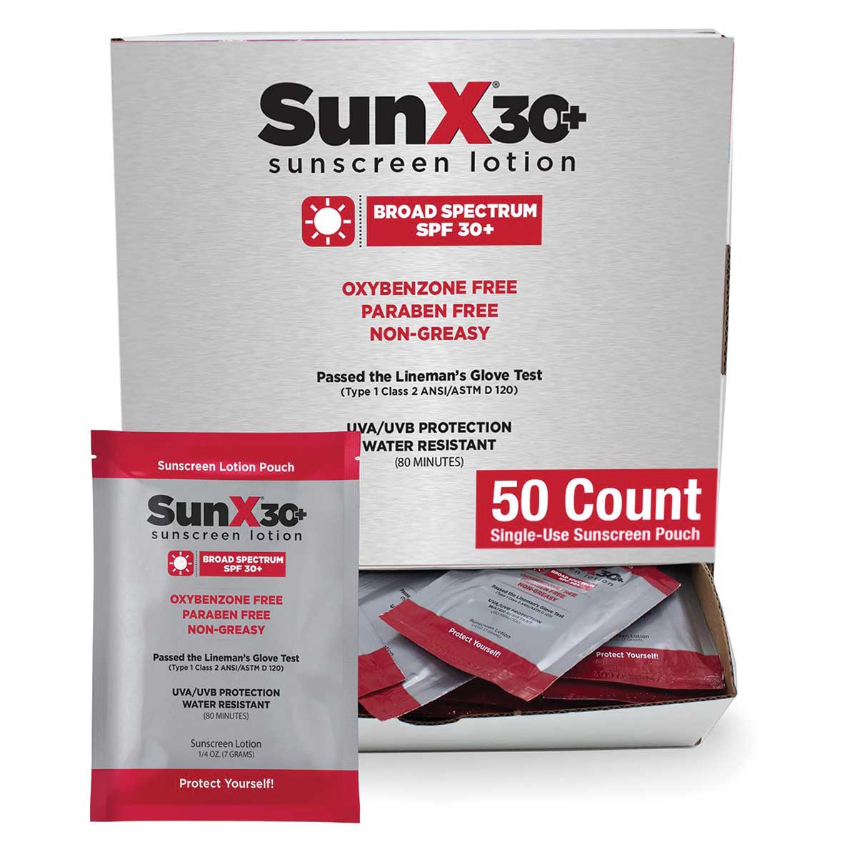 SunX30 Sunscreen Lotion Packets