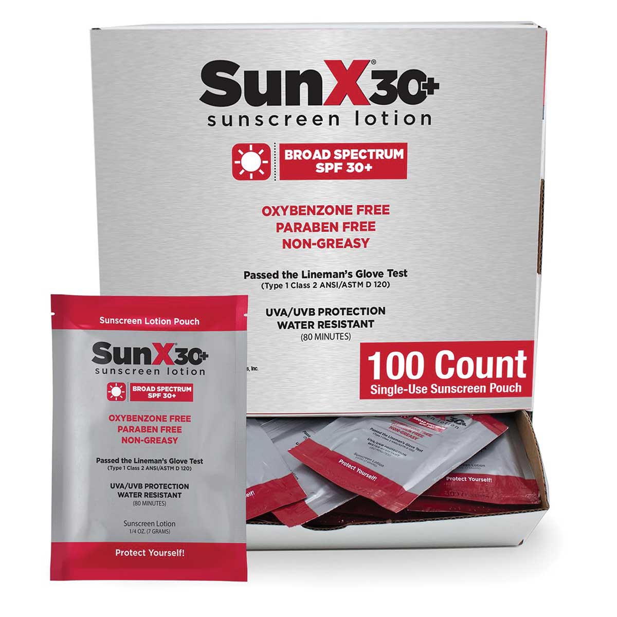 SunX30 Sunscreen Lotion Packets