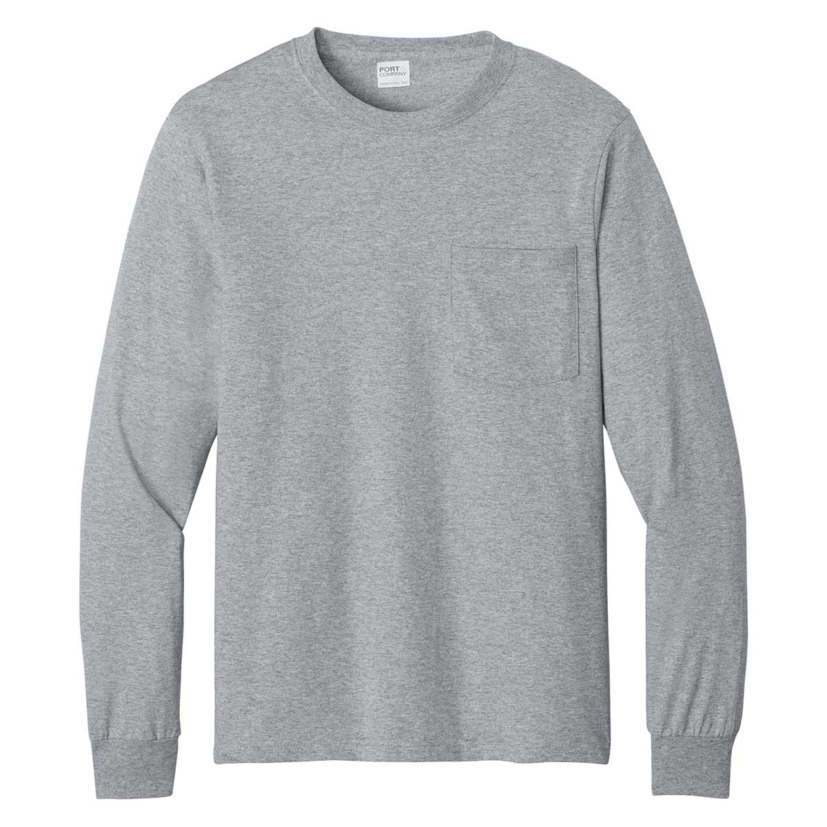 Port & Co Long Sleeve Pocket Tee