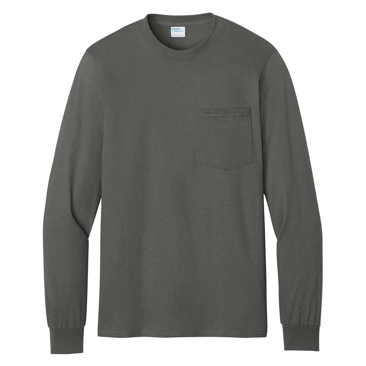 Port & Co Long Sleeve Pocket Tee