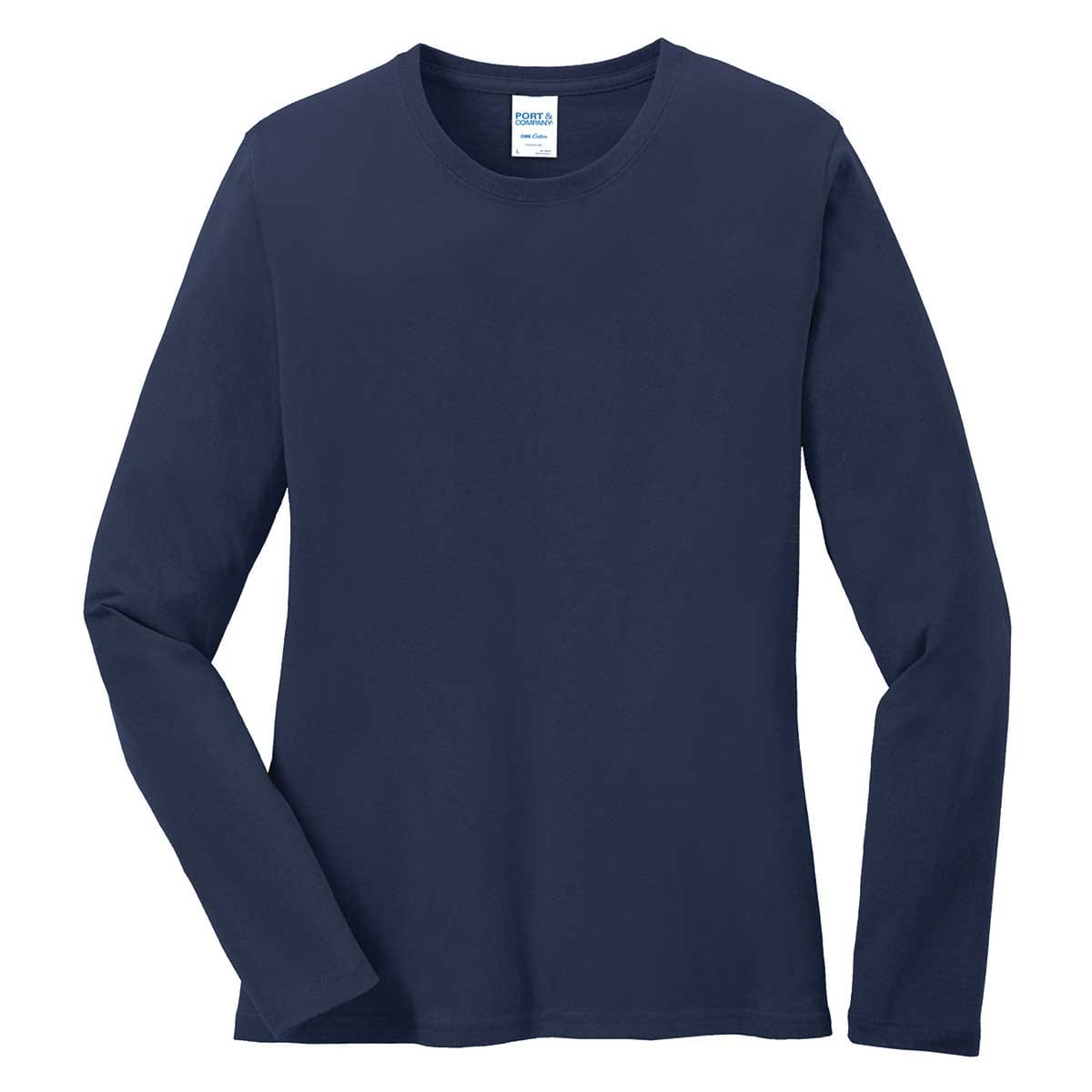Port & Co Women's Cotton Long Sleeve Tee