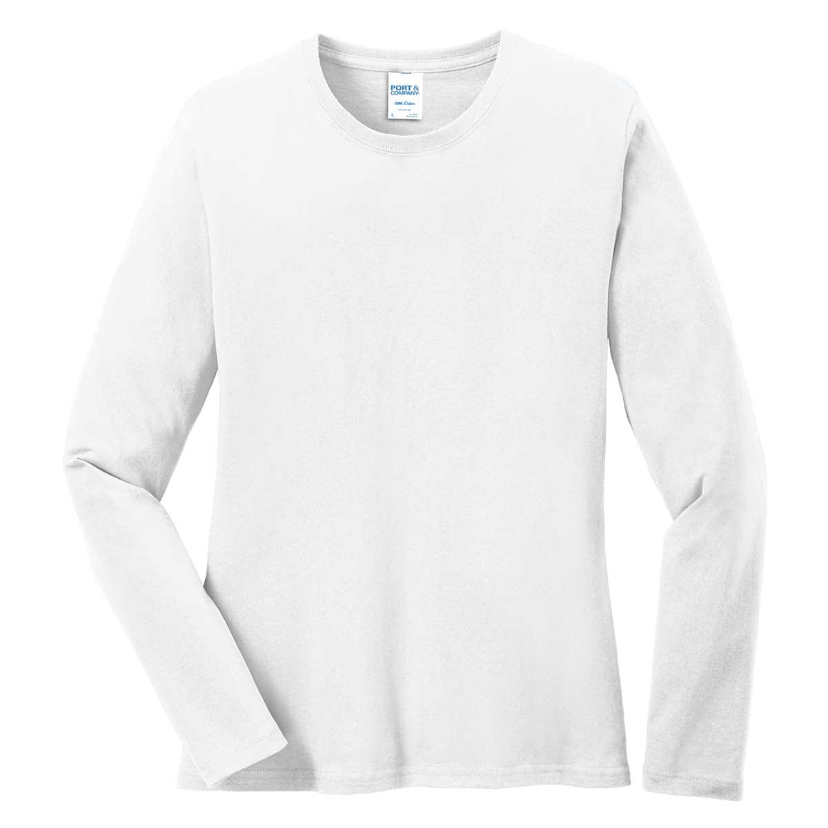 Port & Co Women's Cotton Long Sleeve Tee