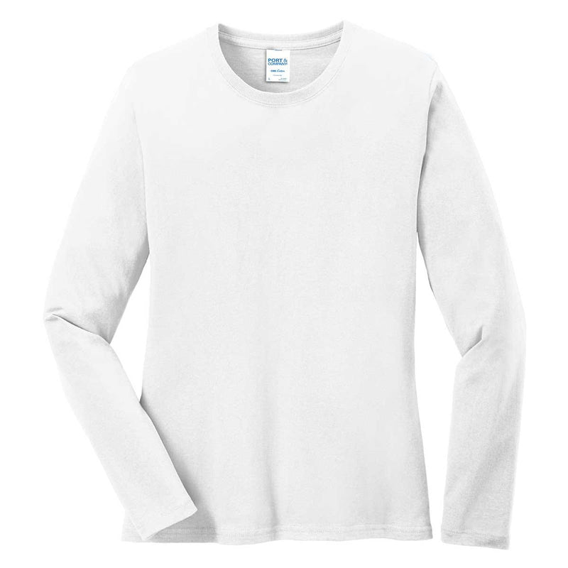 Port & Co Women's Cotton Long Sleeve Tee