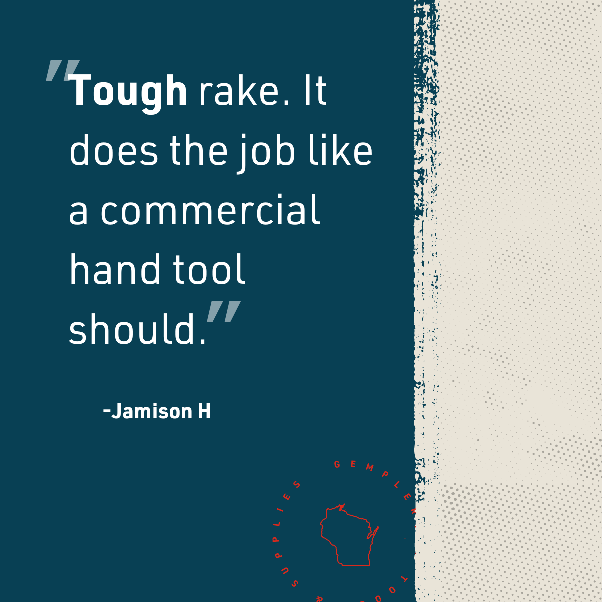 Gemplers 24-Tine Steel Leaf Rake with Fiberglass Handle