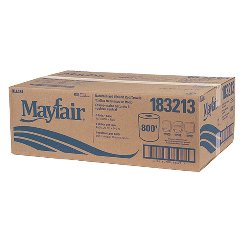 Mayfair Hard Wound Roll Towel | 6 Rolls