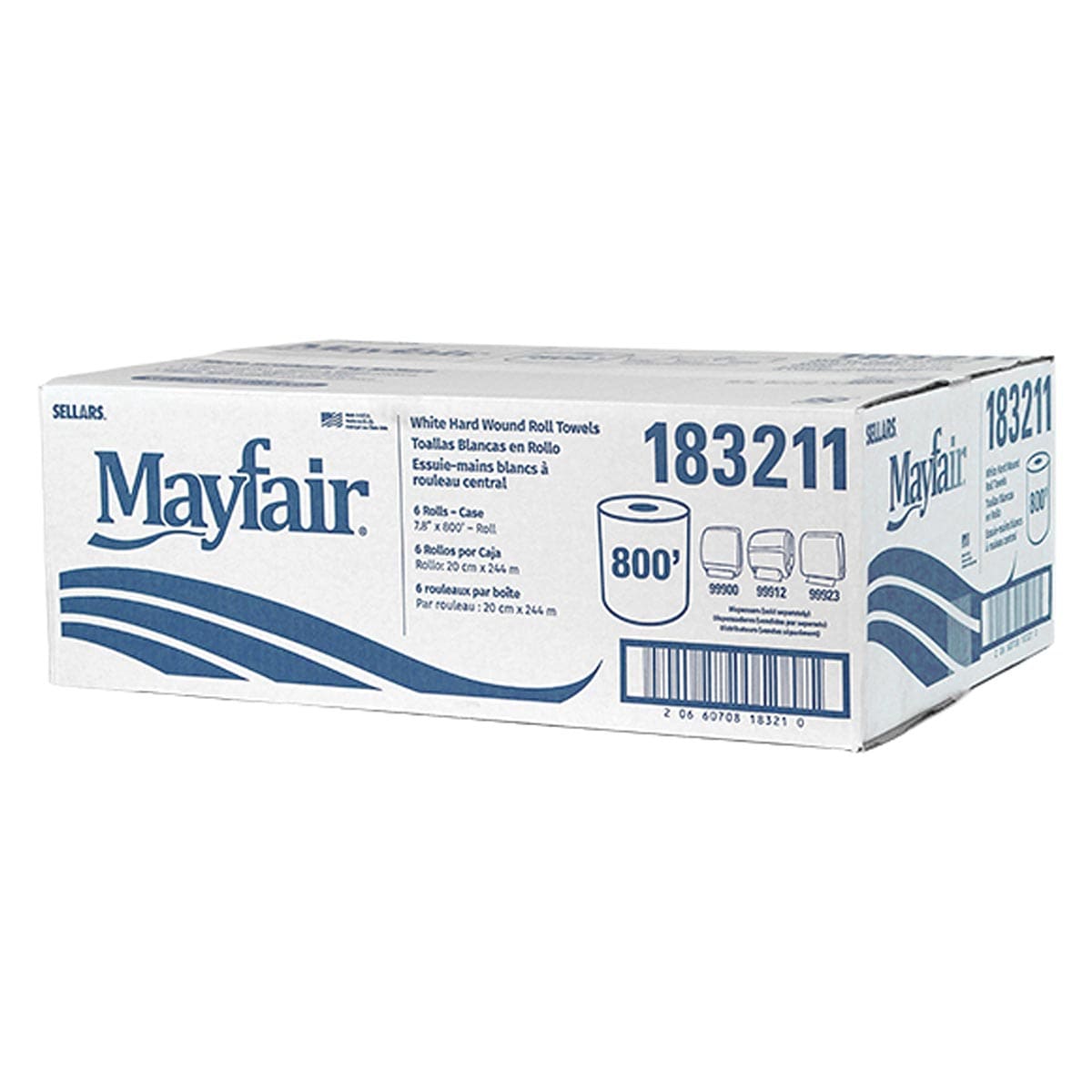 Mayfair Hard Wound Roll Towel | 6 Rolls