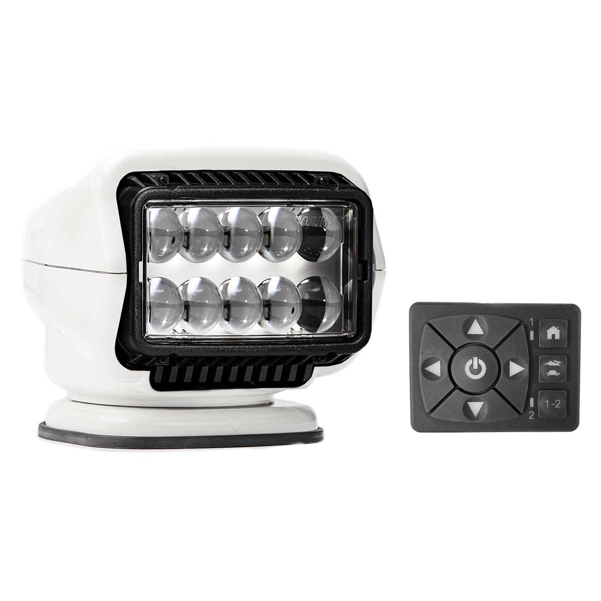 White GoLight Stryker ST Series Hardwired Dash Mount Remote Light