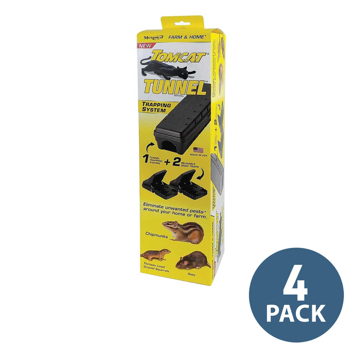 Tomcat Tunnel Trapping System | 4 Pack