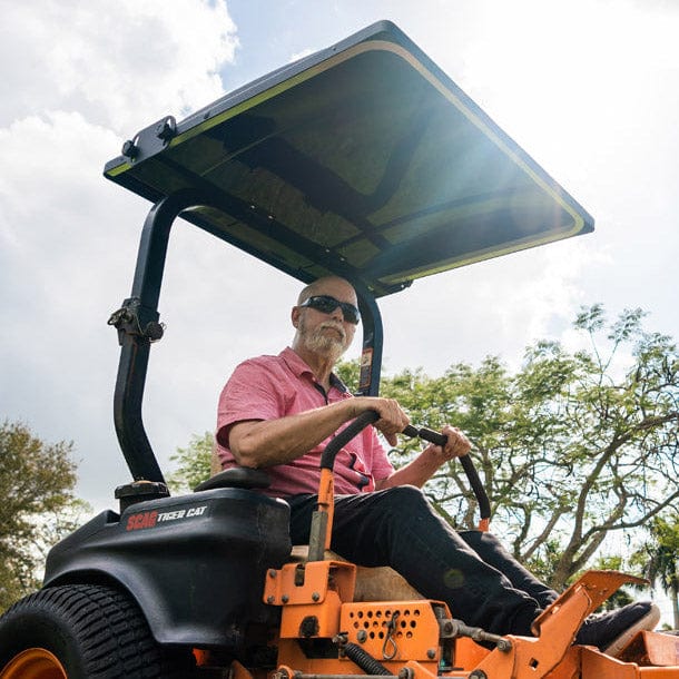 Eclipse Canopy Universal Mower Canopy In Use+++Eclipse Canopy Universal Mower Canopy In Use