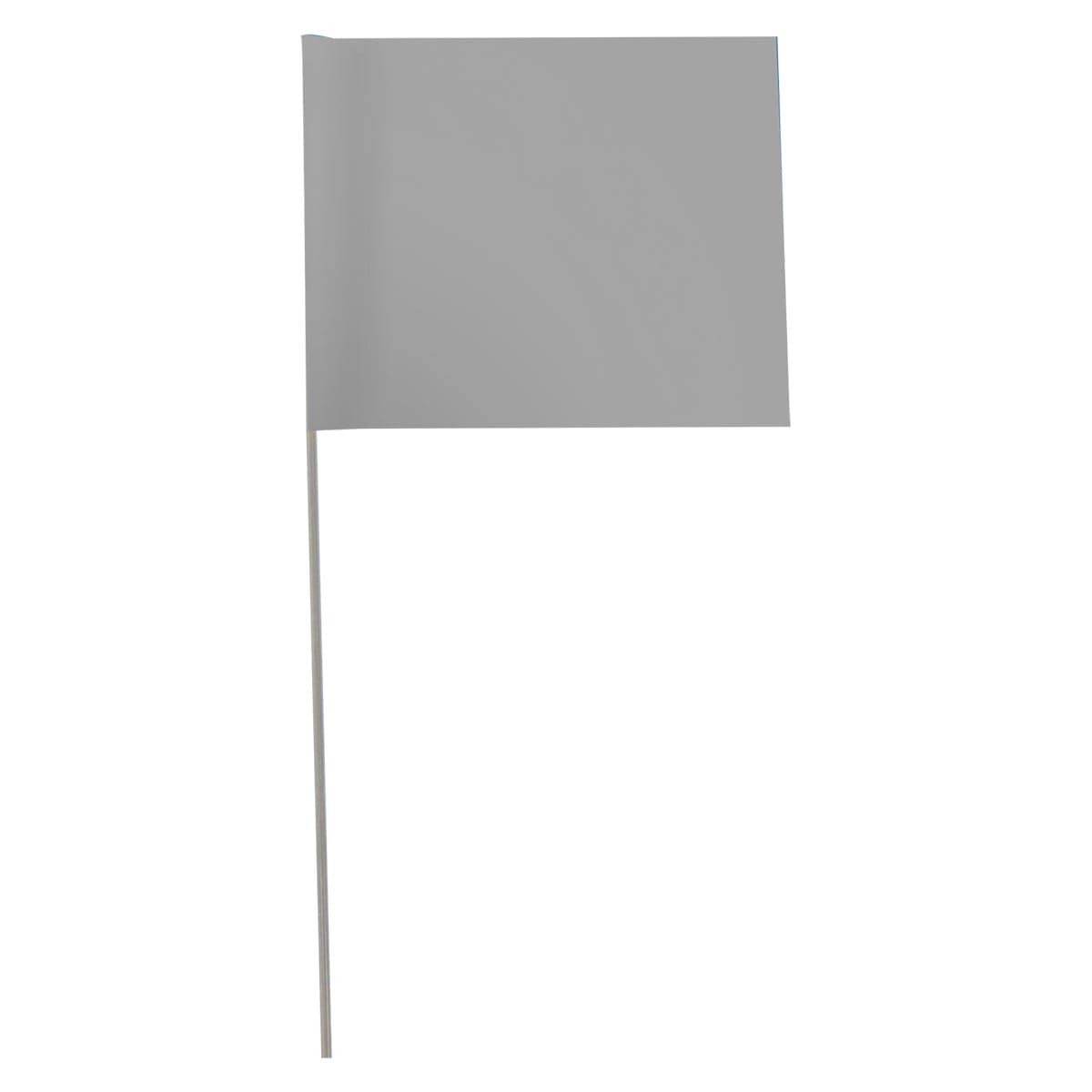 Custom Marking Flag, 4"x5", 36" Wire Stake, 1000 PK