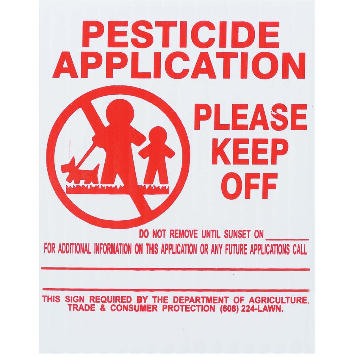 Gemplers State Specific Lawn Pesticide Application Signs | 25 Pack