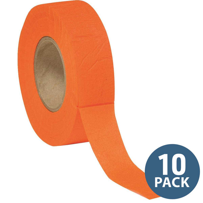 Safety Flagging Tape - Black/White Striped Non-Adhesive Marking Ribbon For Surveying & Mapping