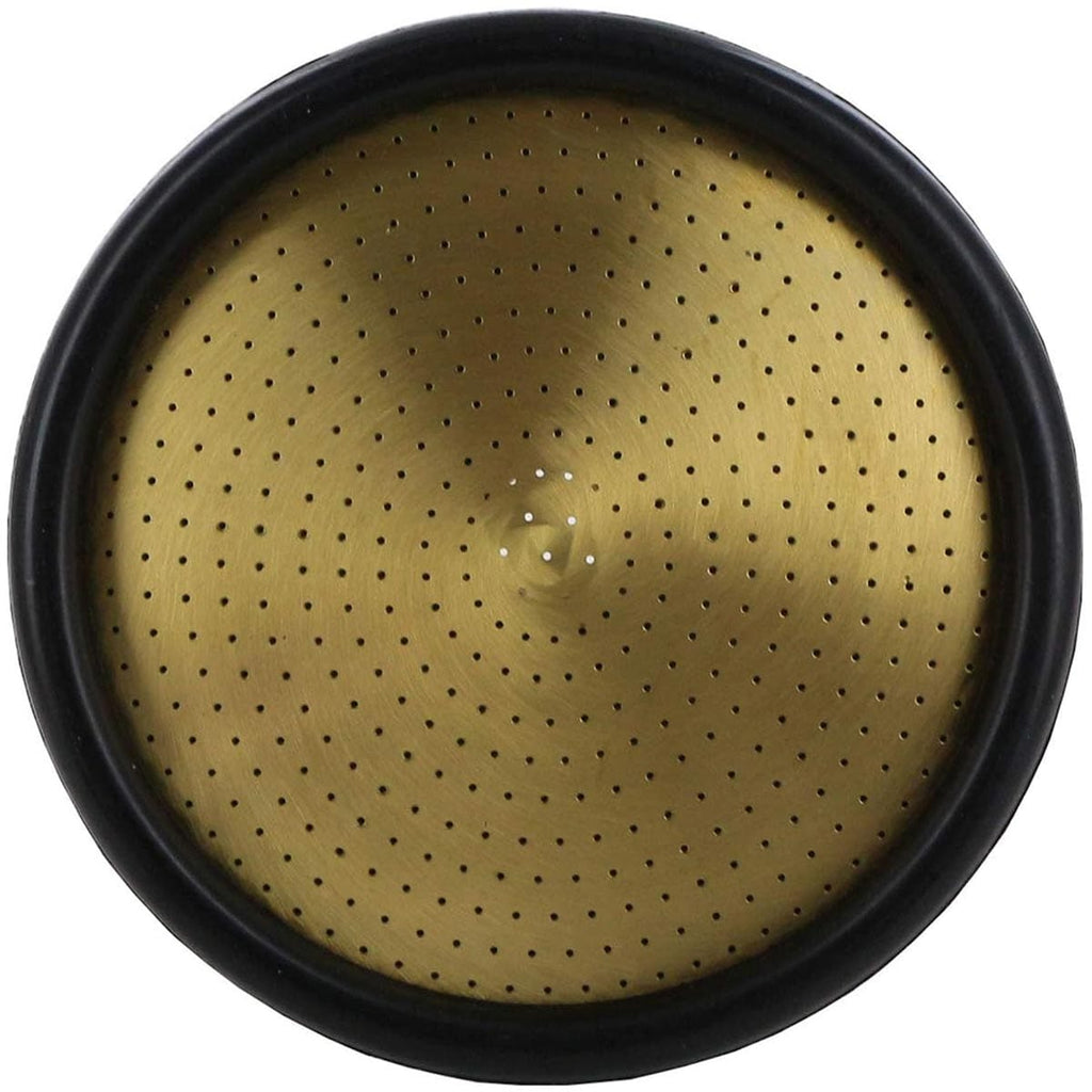 Front of the DRAMM 4"-dia. Brass Rose Waterbreaker Nozzle