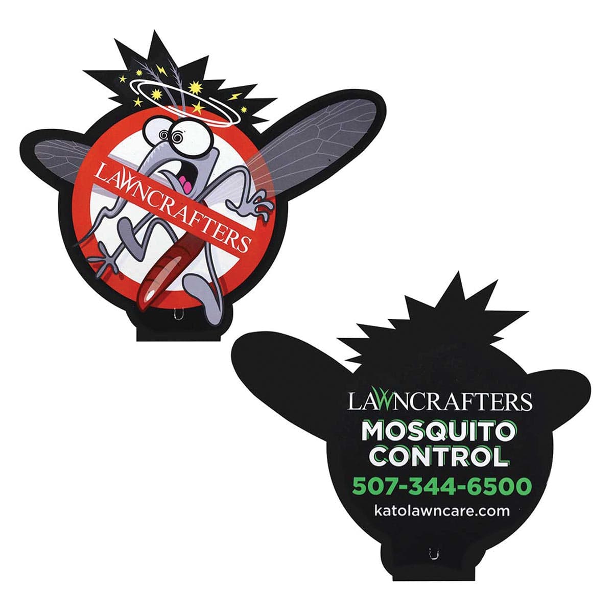 Side view of the Custom Print & Cut Marketing Signs, Pk of 1000