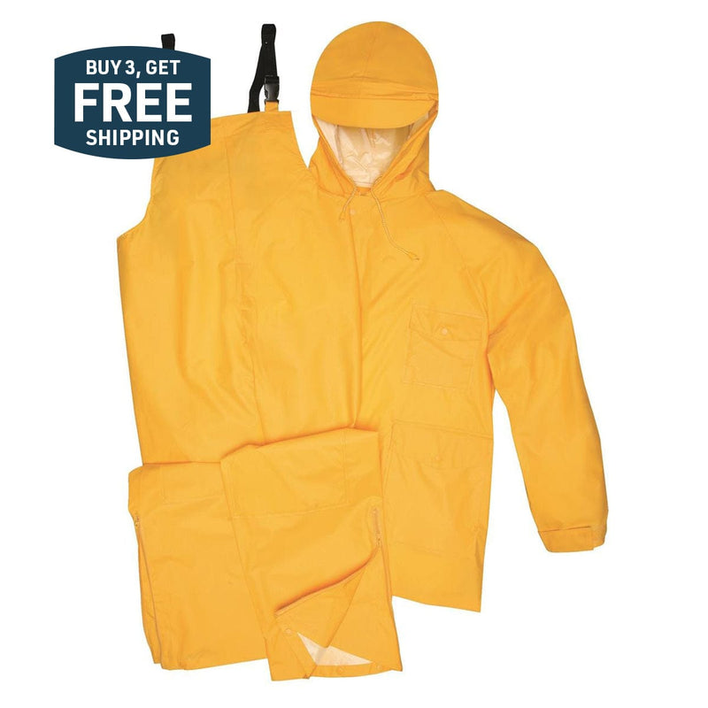 Sugar River by Gemplers Yellow PVC Rain Jacket & Bibs