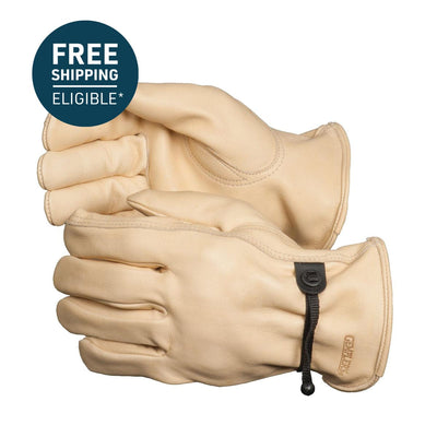 Gemplers Leather Work Gloves with Drawstring Wrist