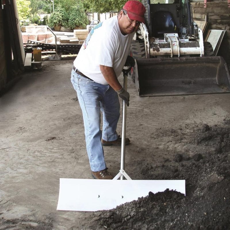 Gemplers Steel D-Handle Poly Scraper, 18"x10"