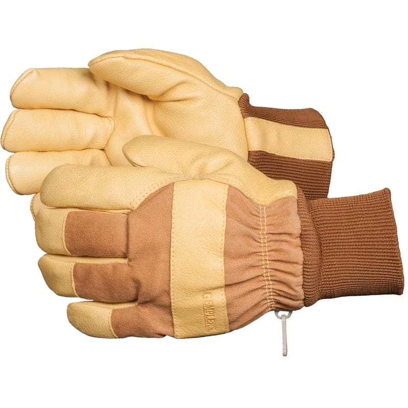 pigskin gardening gloves Gemplers Pigskin Insulated Waterproof Gloves with Knit Wrist
