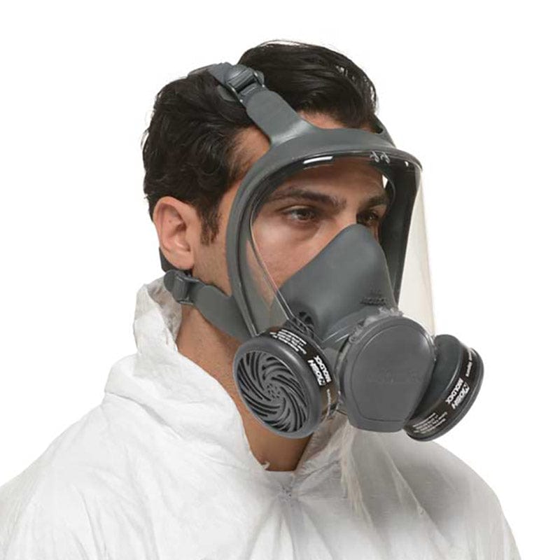Moldex 9000 Full-Face Respirator on model