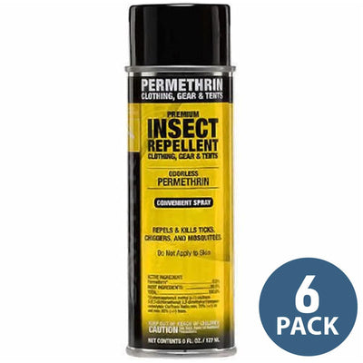 Sawyer Premium Insect Repellent for Clothing and Gear, 6-oz. Aerosol | 6 Pack